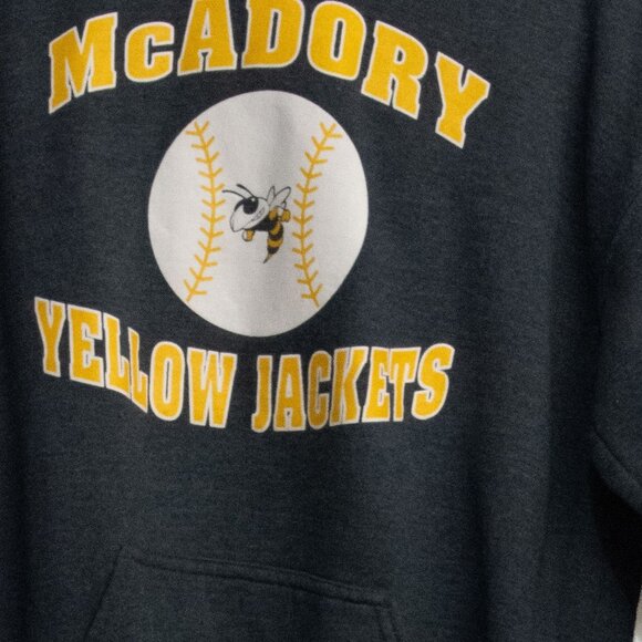 McAdory Yellow Jackets Dark Gray Hoodie - Picture 3 of 8